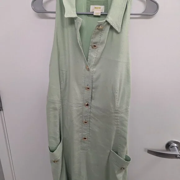 Anthropologie Maeve Button-Front Mini Dress - XL - Picture 4 of 4